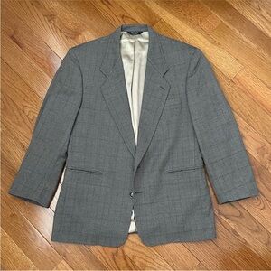 HARVE BENARD Mens Grey Suit Blazer
